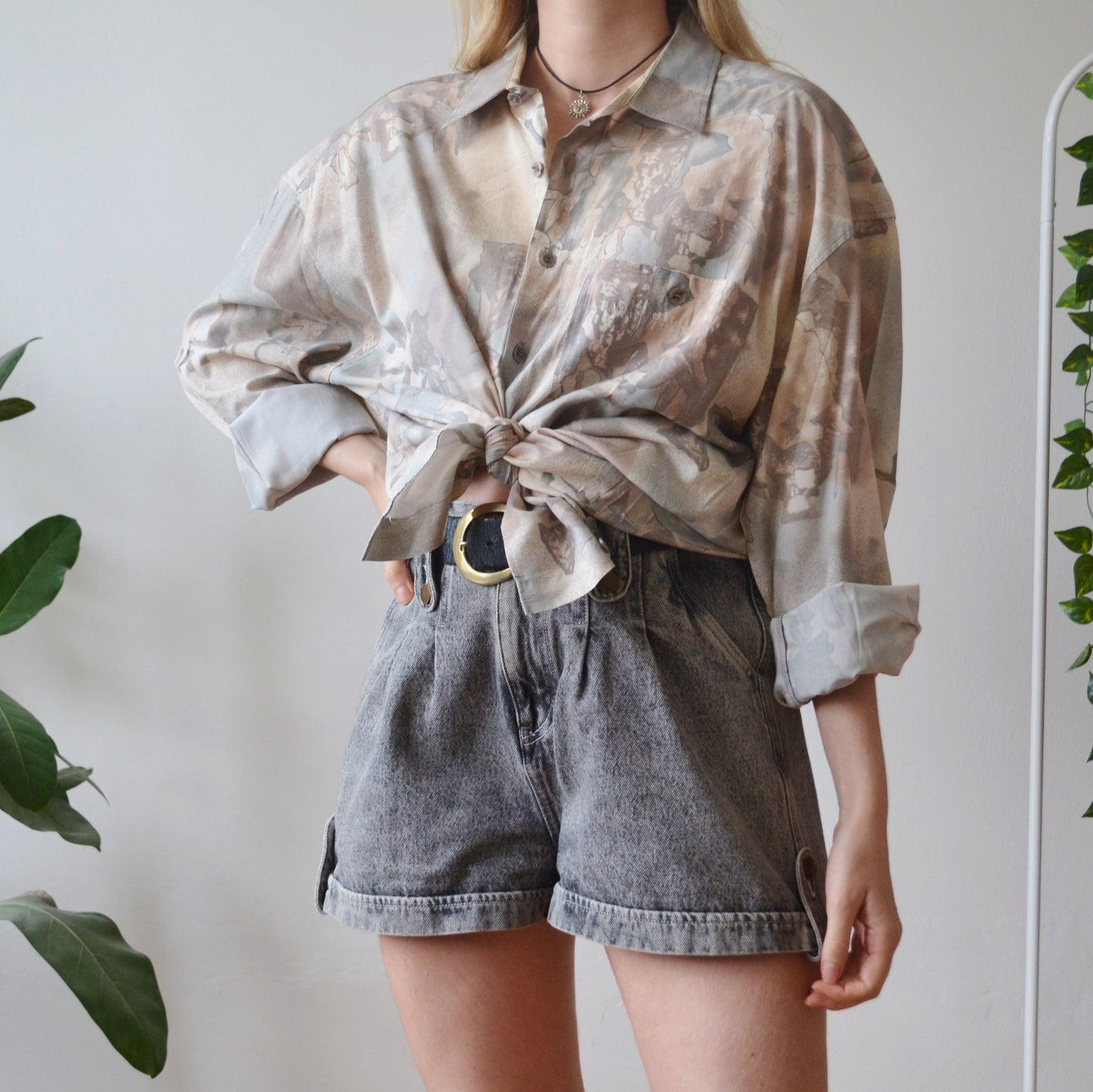 Vintage Abstract Shirt XL