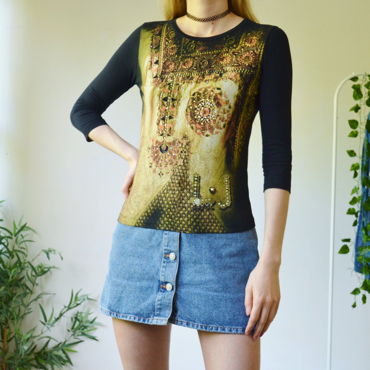Embellished top S