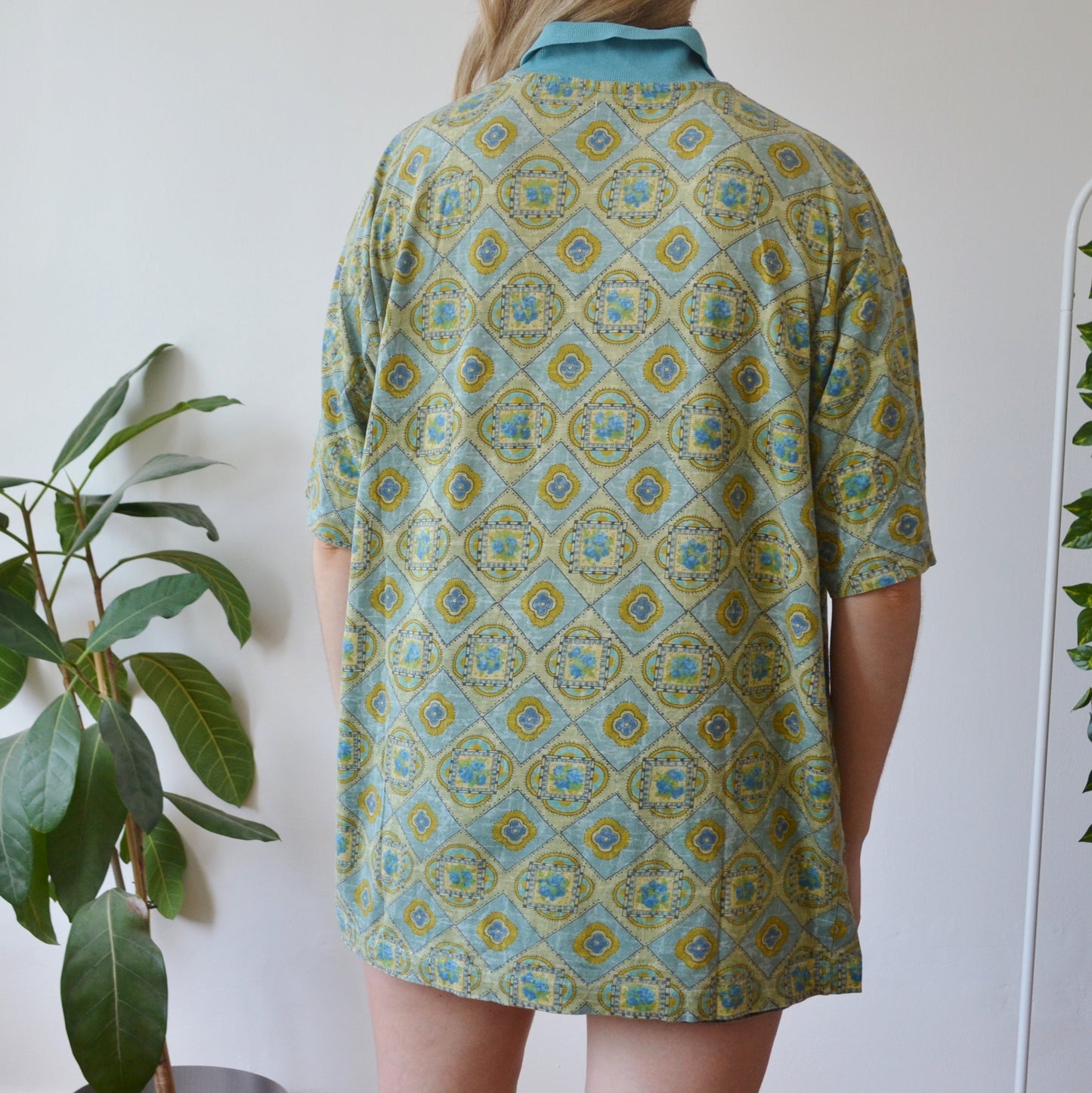 Vintage Retro Polo Top M