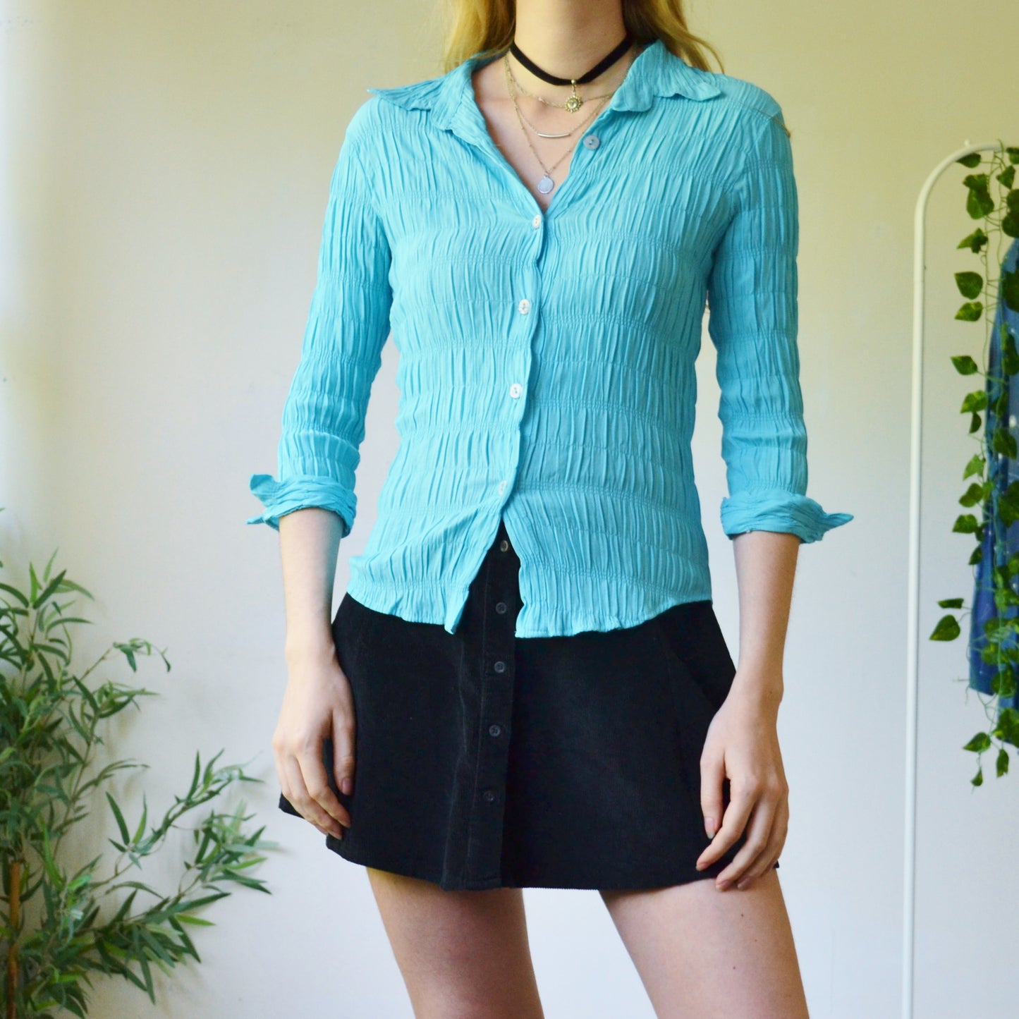 Crinkle blouse S