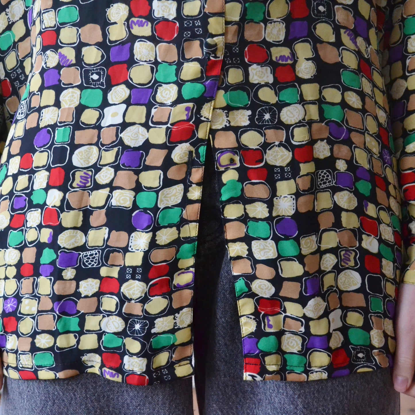 Vintage Pattern Blouse XL