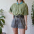 Vintage Retro Polo Top M
