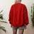 Red fleece M