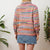 Stripe roll neck jumper