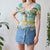 Embellished mesh top