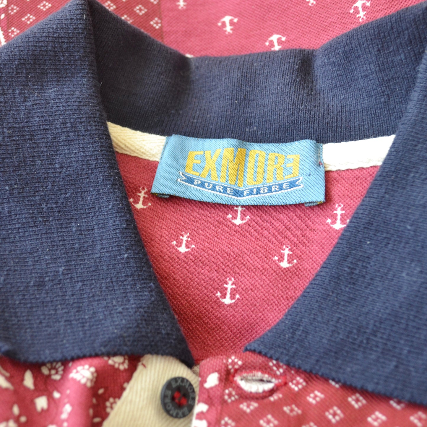 Vintage Patchwork Polo Top M