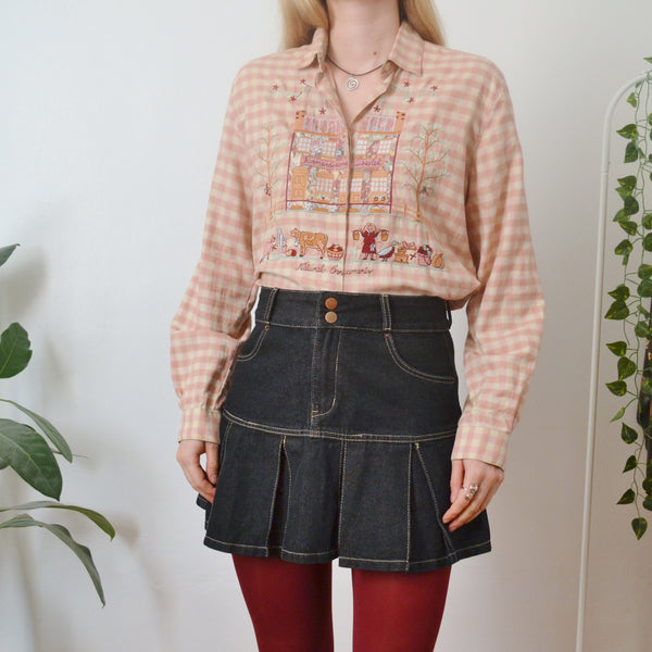 Embroidered blouse L