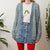 Blue cardigan L
