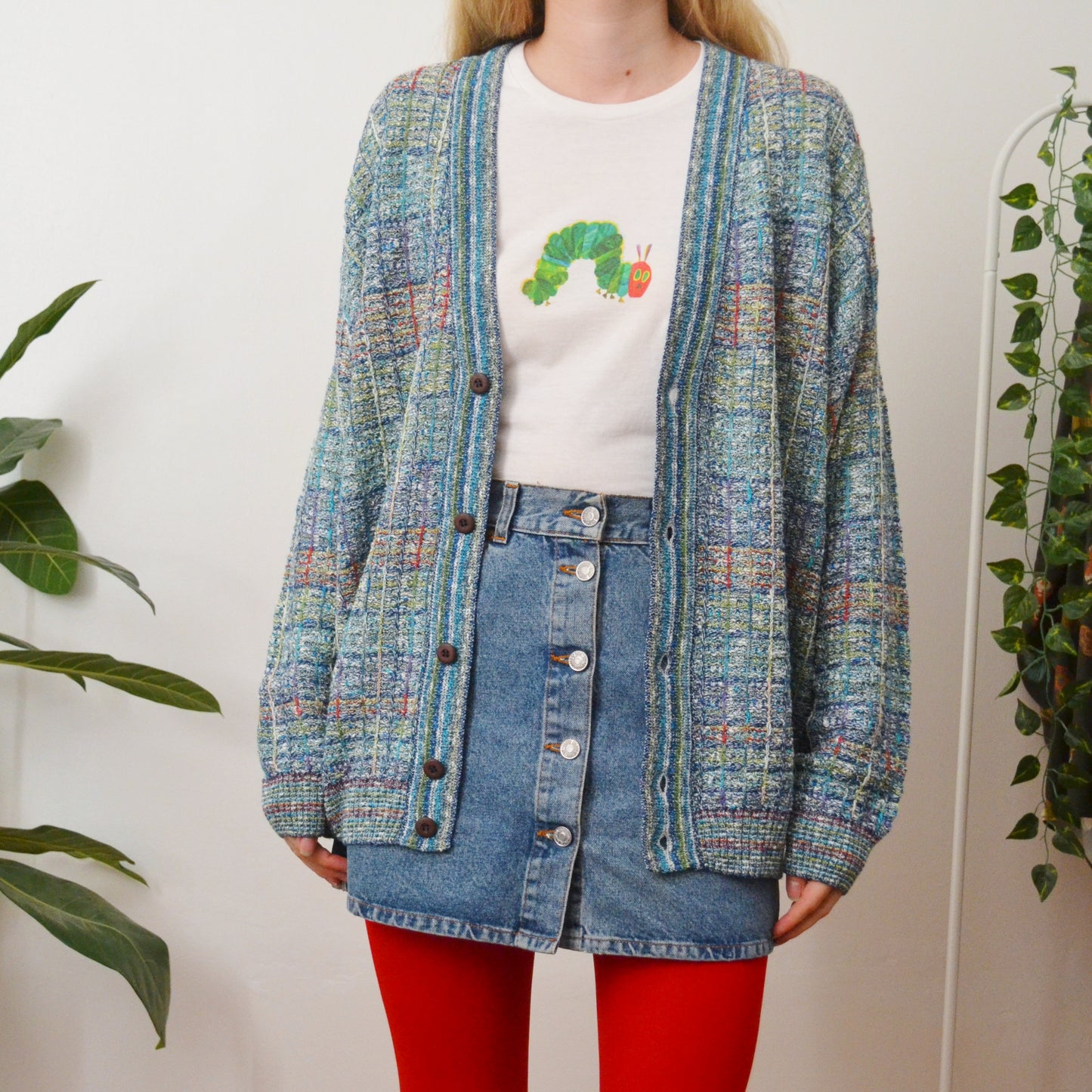 Blue cardigan L