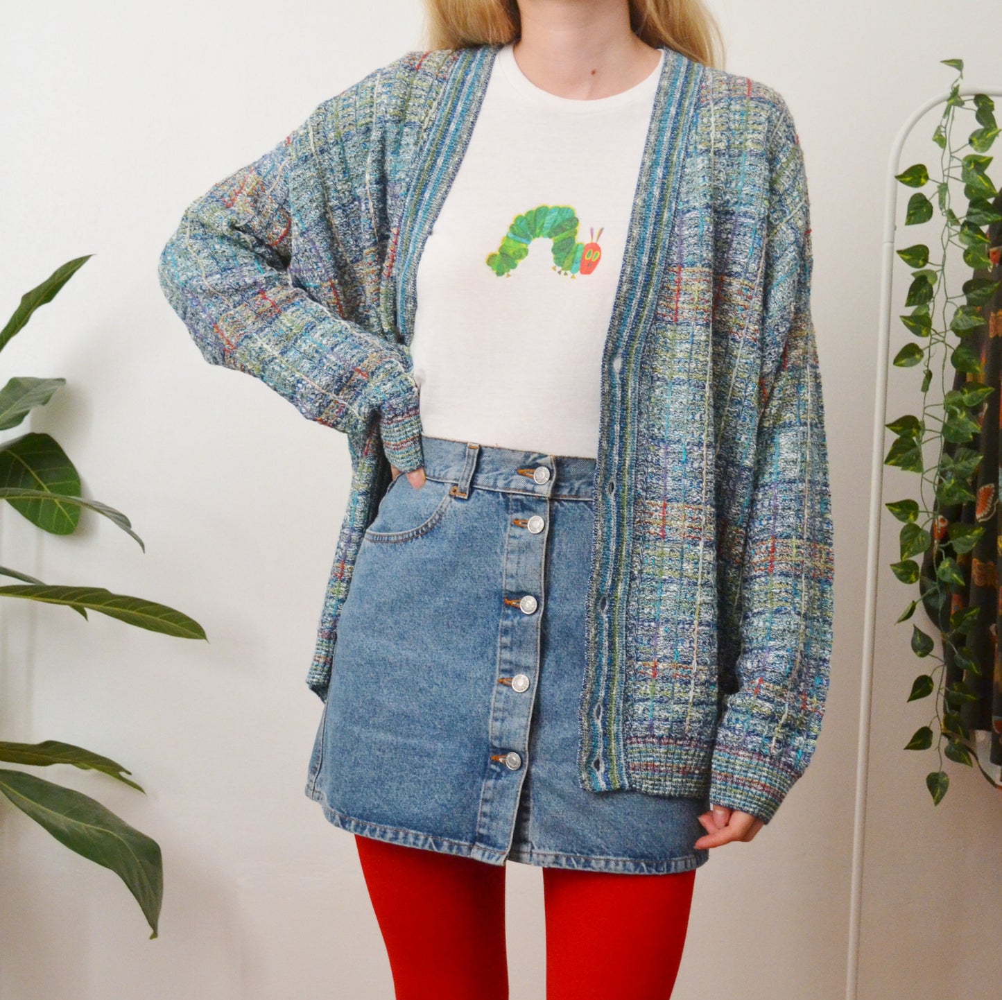 Blue cardigan L