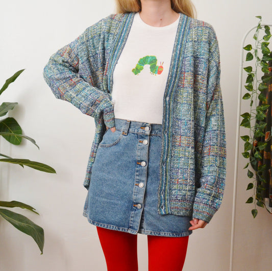 Blue cardigan L