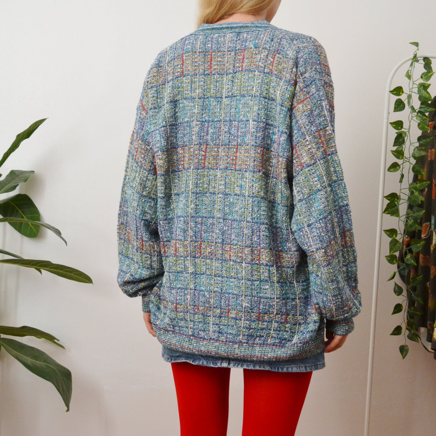 Blue cardigan L