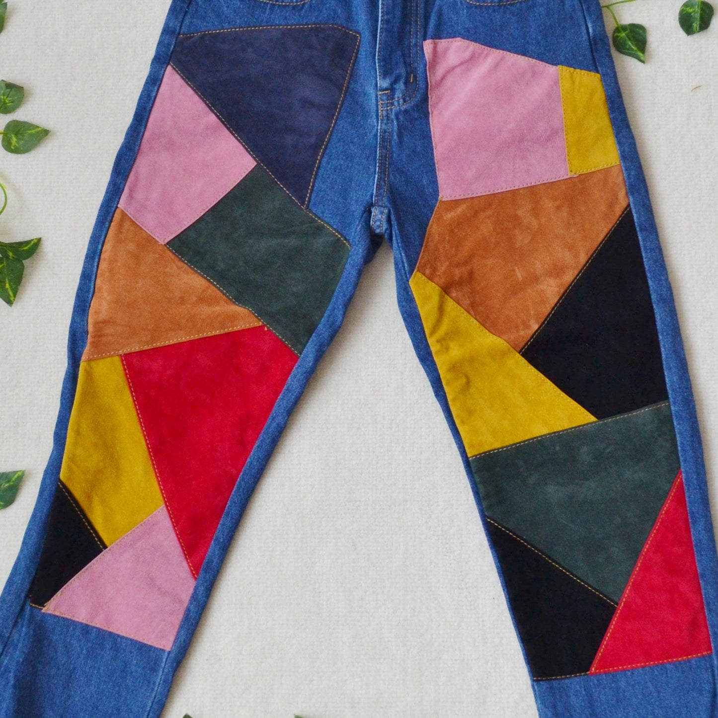 Patchwork jeans uk 4