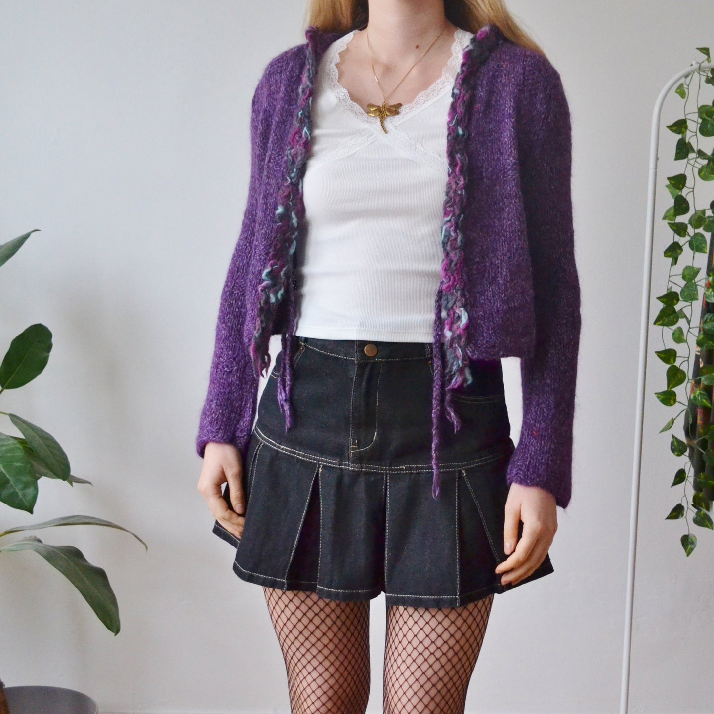 Vintage Purple Cardigan S