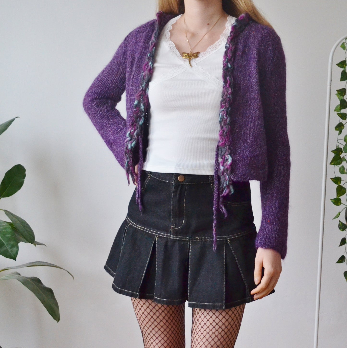 Vintage Purple Cardigan S