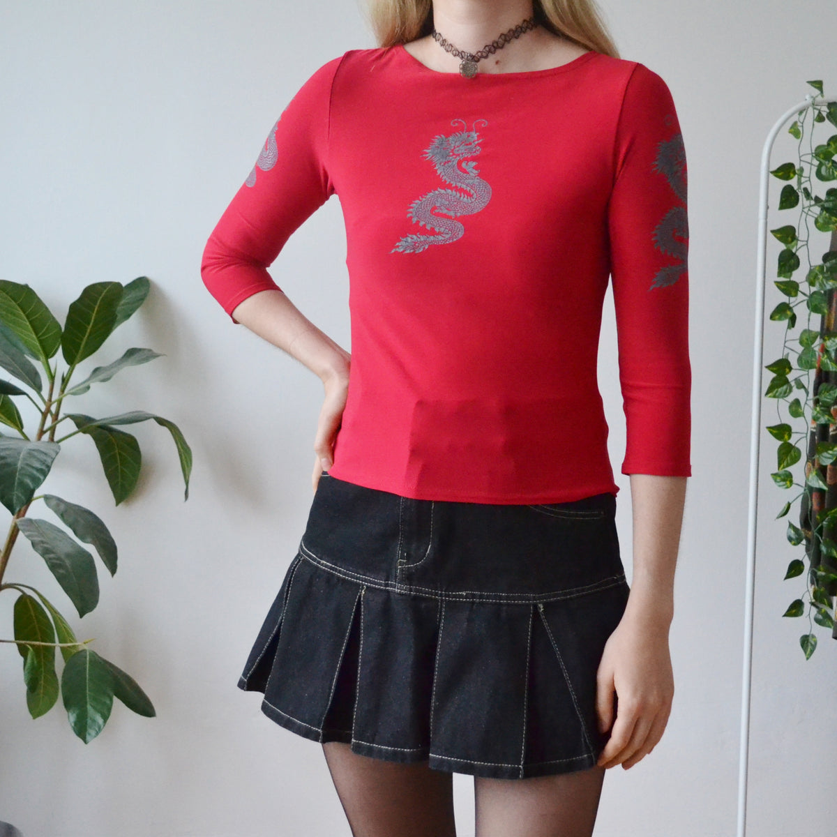 Vintage Dragon Top S