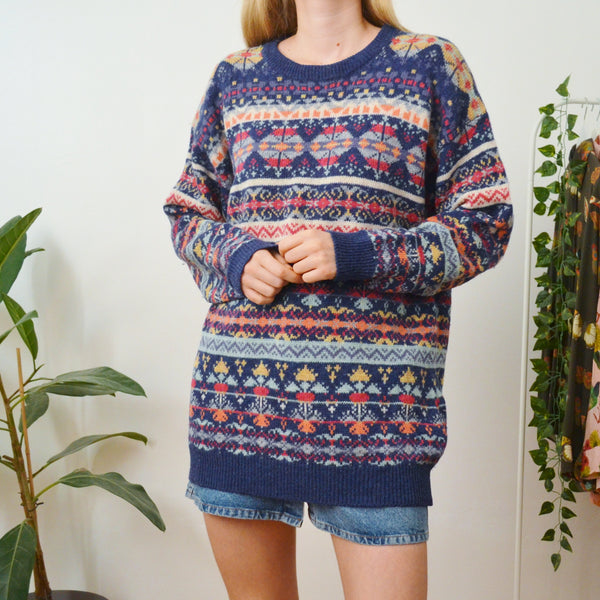 Fair isle jumper L
