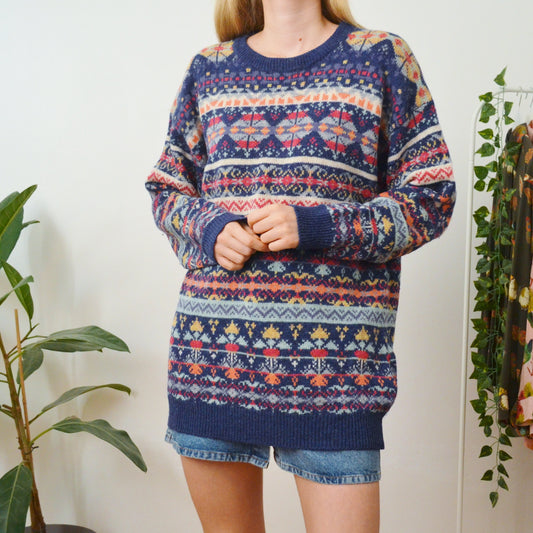 Fair isle jumper L