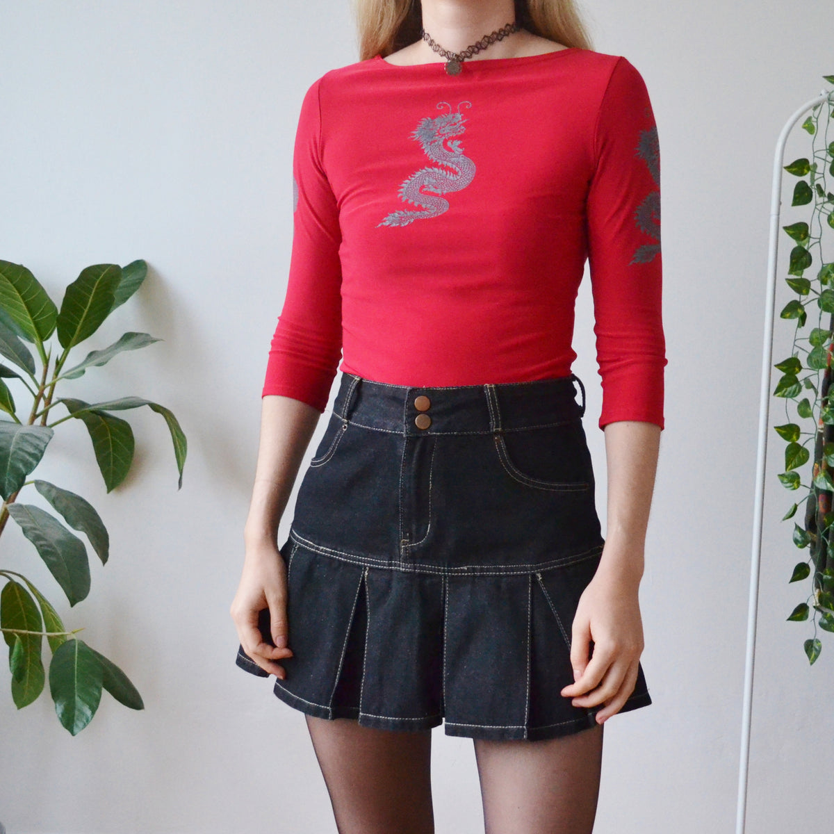 Vintage Dragon Top S