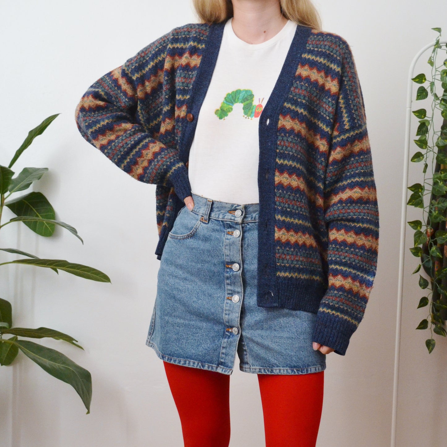 Retro cardigan L