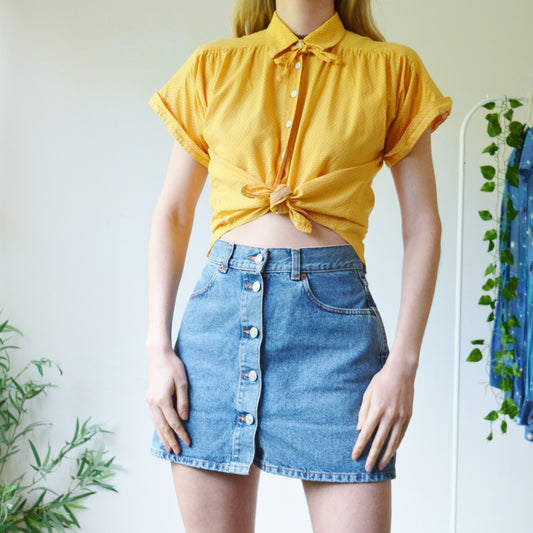 Polka dot blouse S