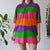 Vintage Stripe Polo Top XL