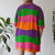 Vintage Stripe Polo Top XL