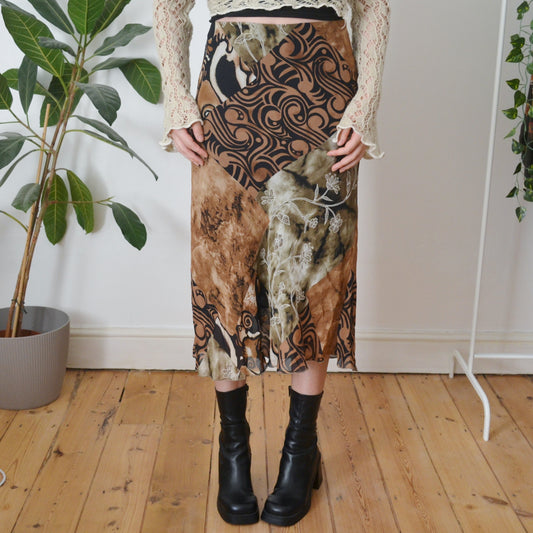 Vintage Abstract Skirt