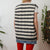 Stripe sweater vest L
