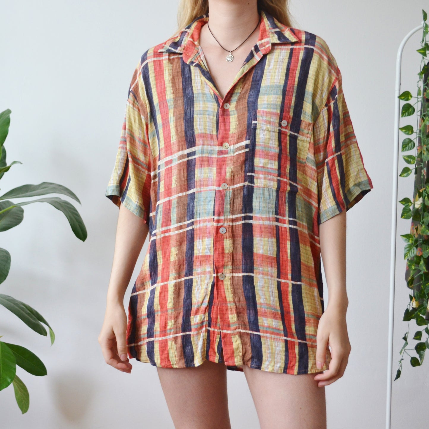 Plaid shirt M