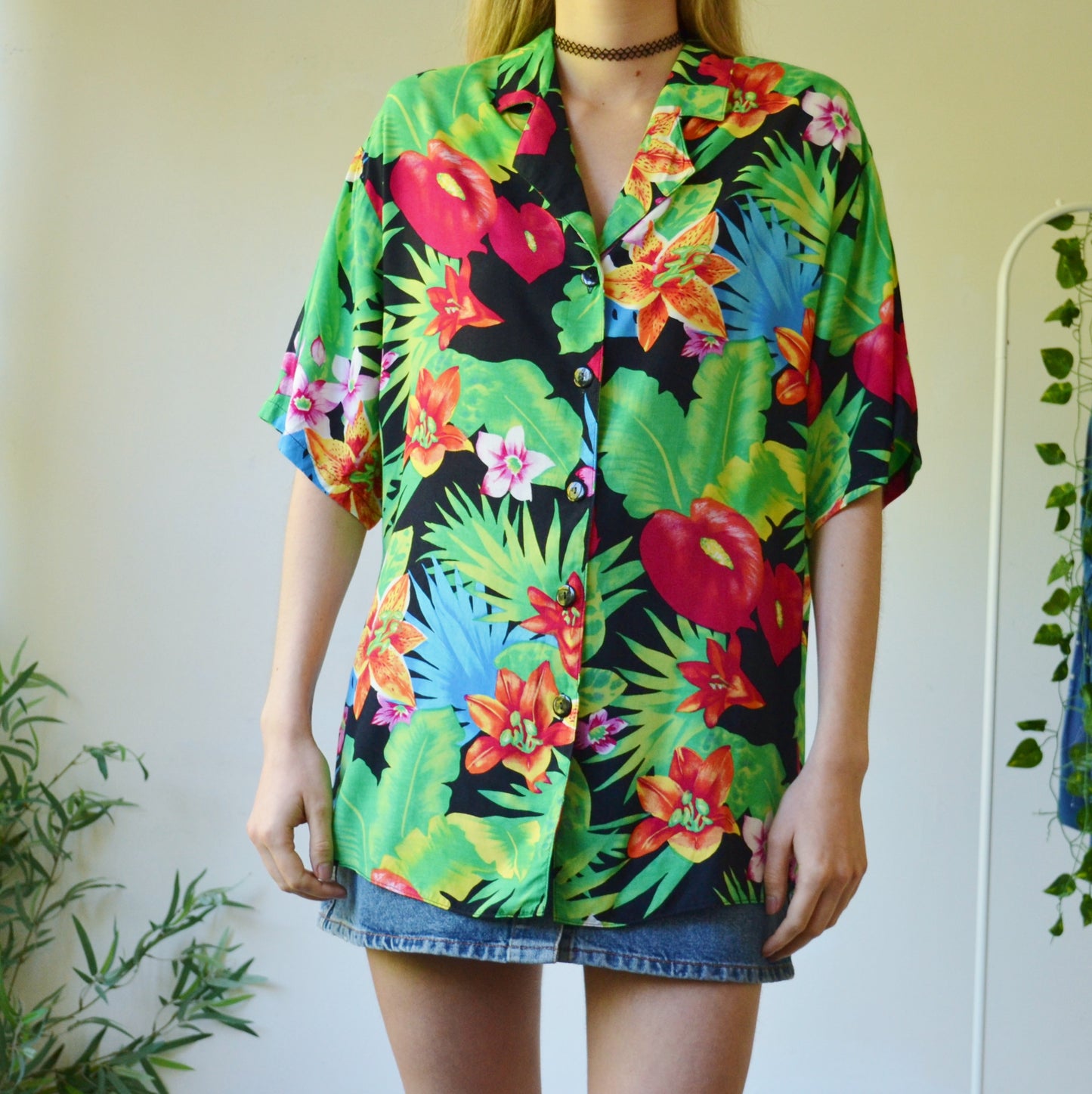 Tropical blouse M