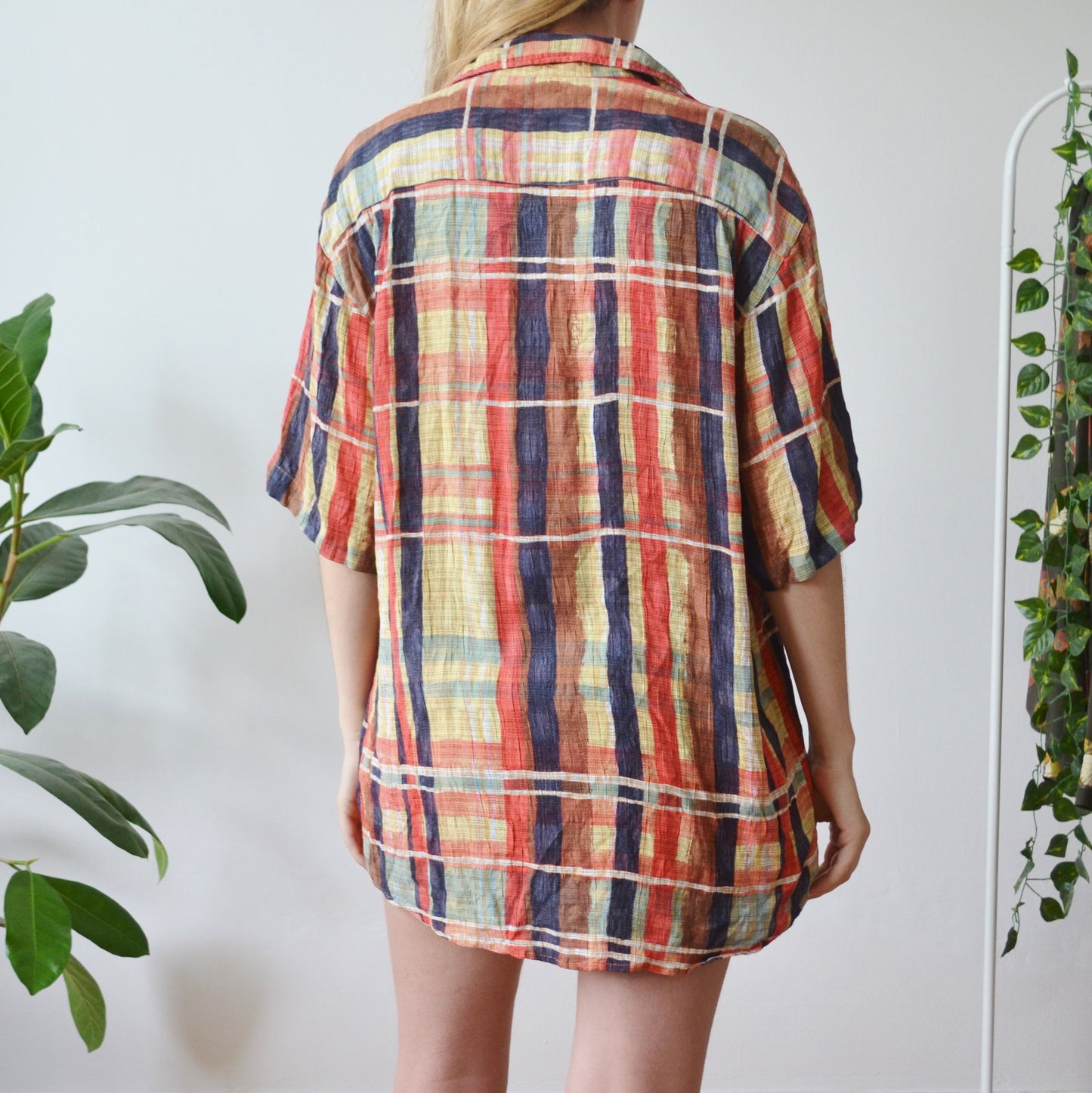 Plaid shirt M