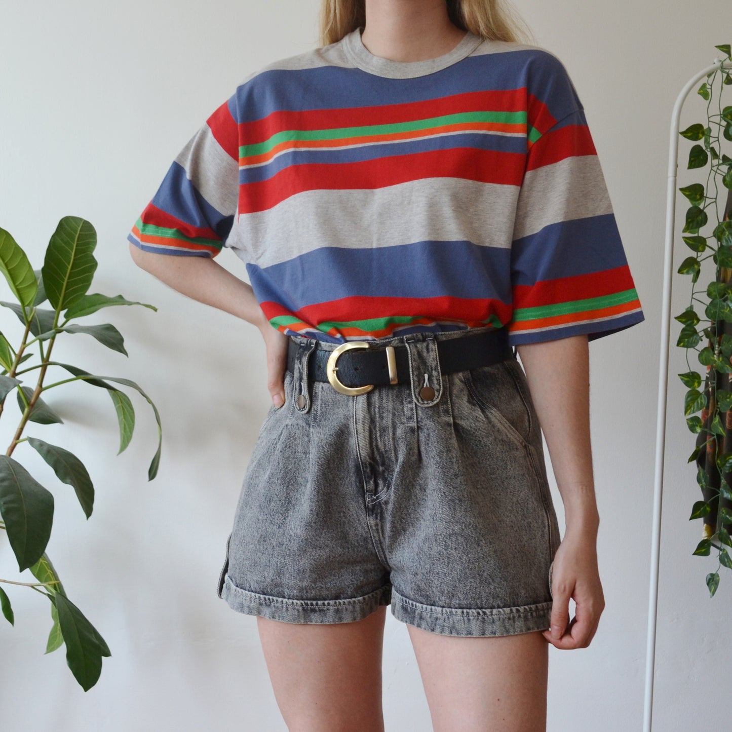 Vintage Stripe T Shirt L
