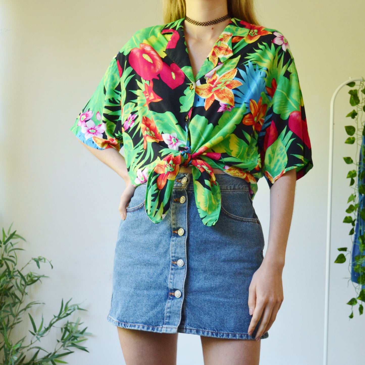 Tropical blouse M