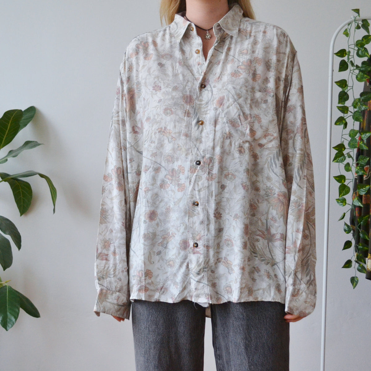 Vintage Floral Shirt XL