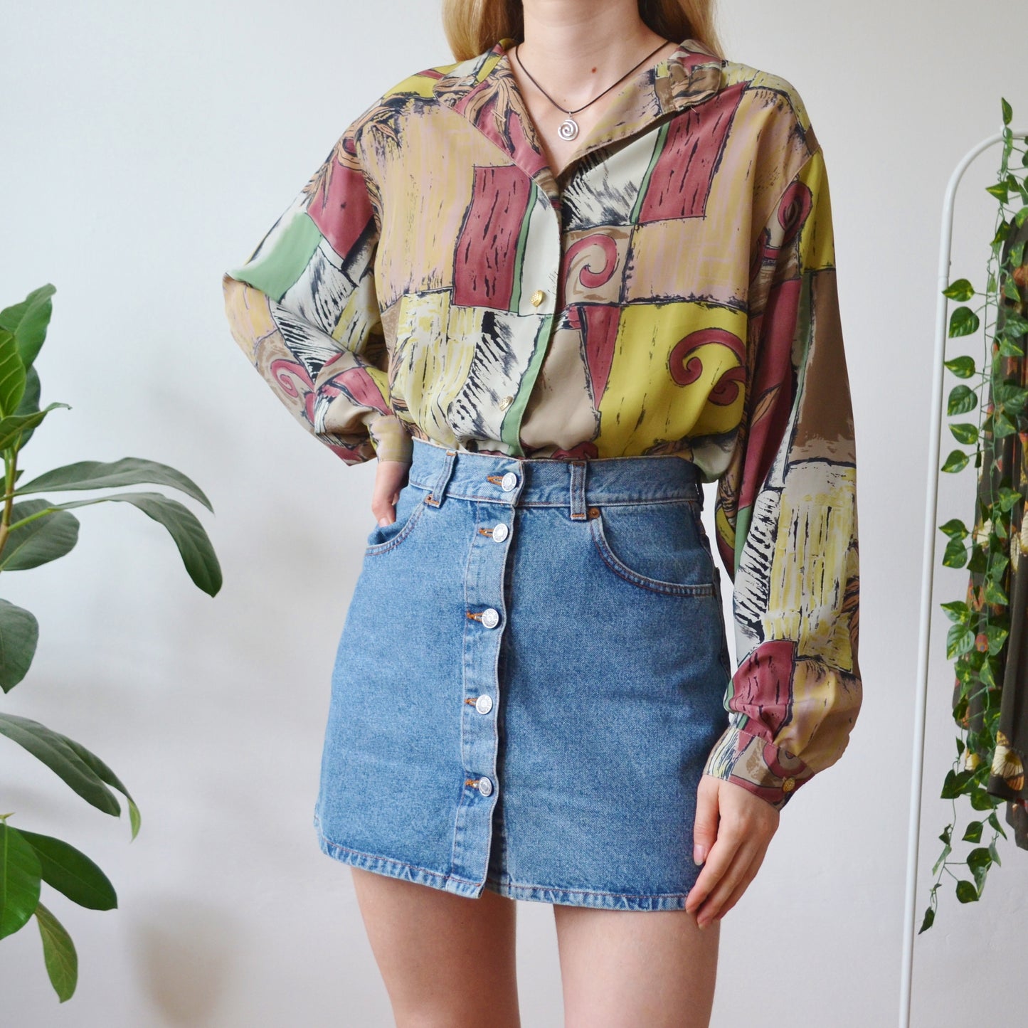 Retro blouse L
