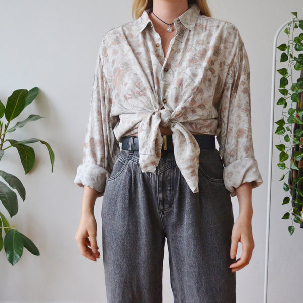 Vintage Floral Shirt XL