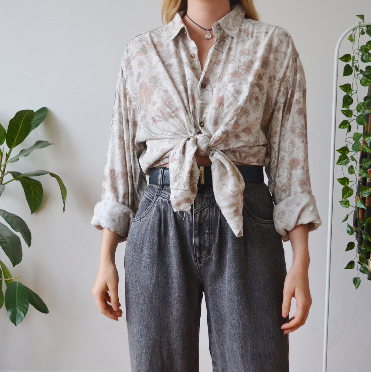 Vintage Floral Shirt XL
