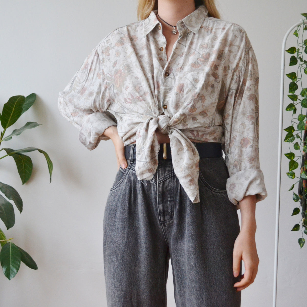 Vintage Floral Shirt XL