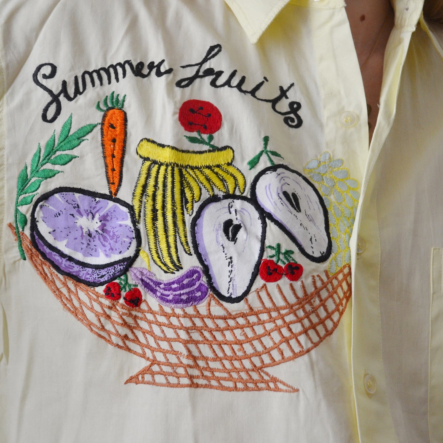 Vintage Summer Fruits Shirt S