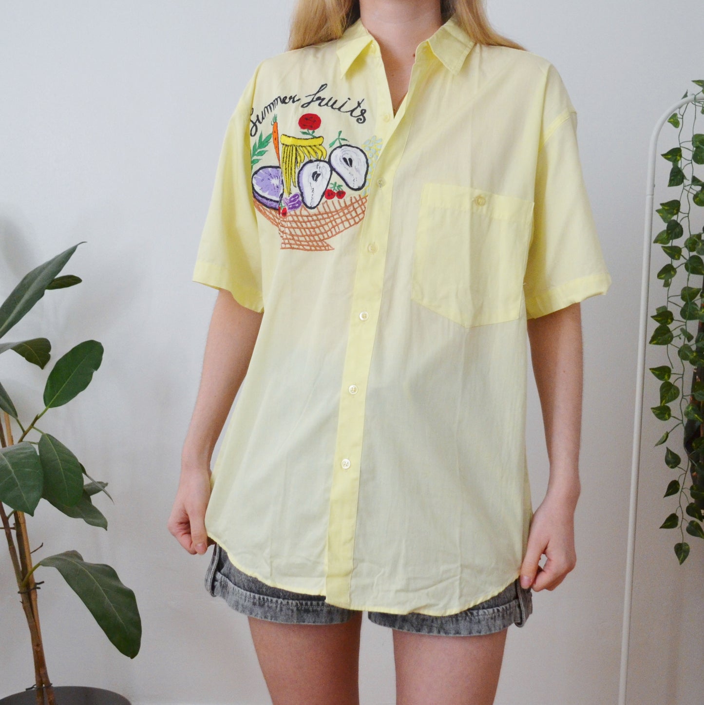 Vintage Summer Fruits Shirt S