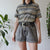 Vintage Stripe Polo Top