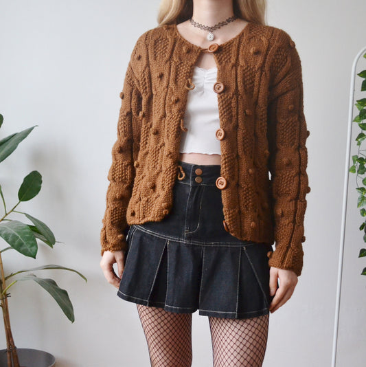Brown cardigan L