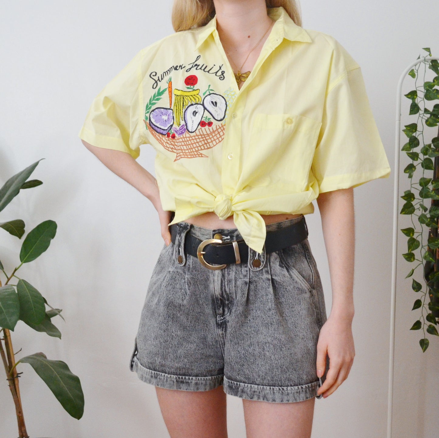 Vintage Summer Fruits Shirt S