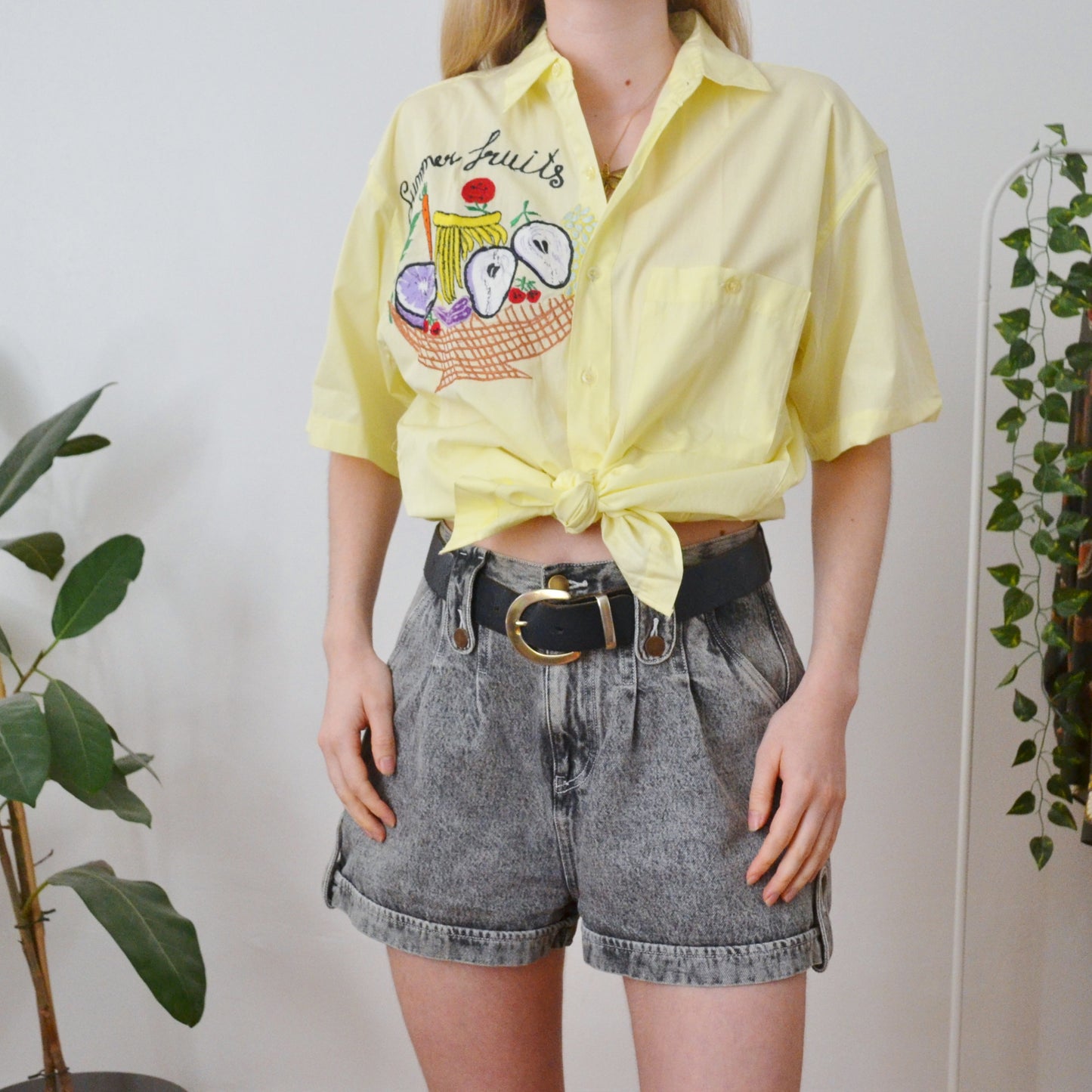Vintage Summer Fruits Shirt S