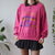 Vintage Pink Polo Sweatshirt L