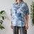 Vintage Blue Abstract Shirt L