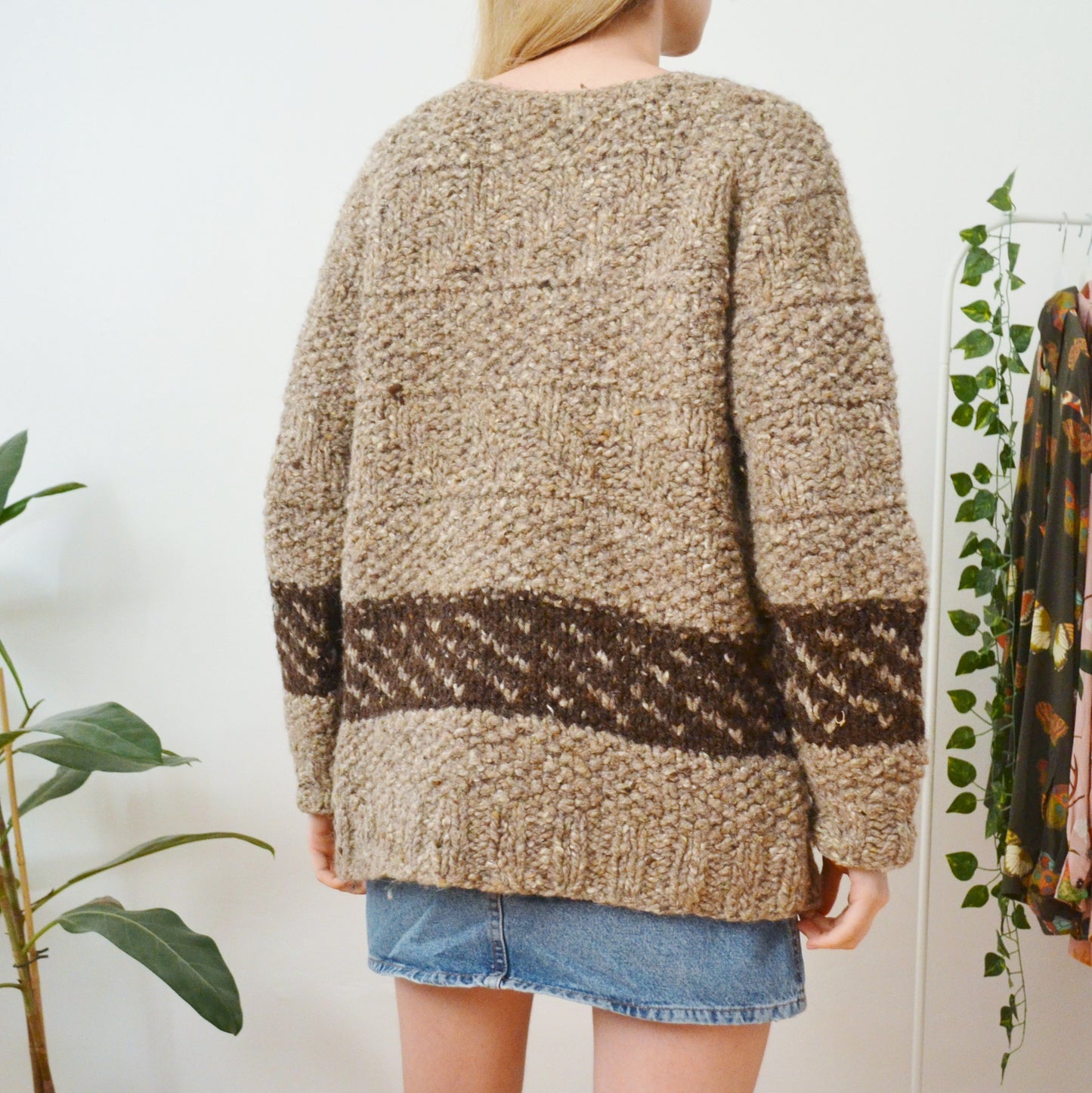 Chunky knit jumper L