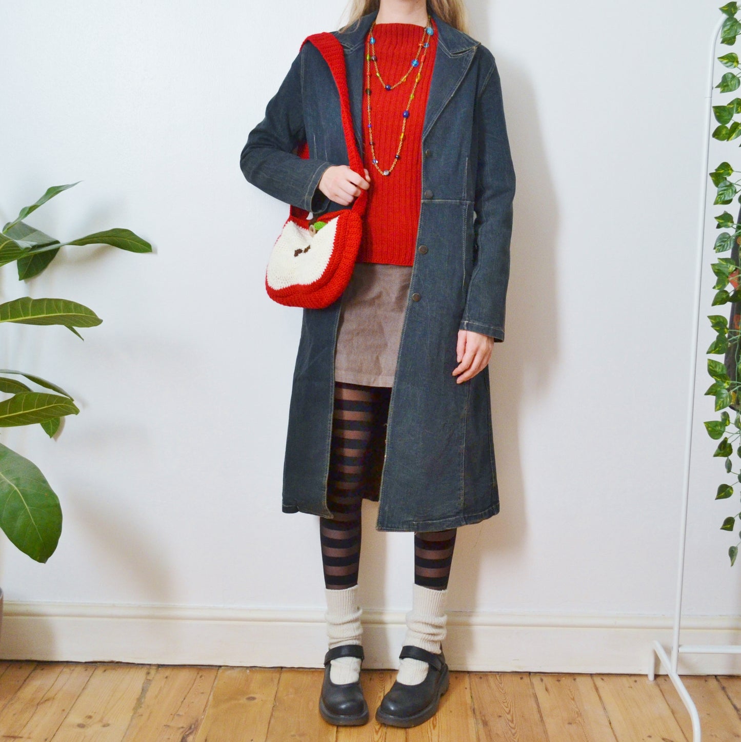 Denim maxi jacket S
