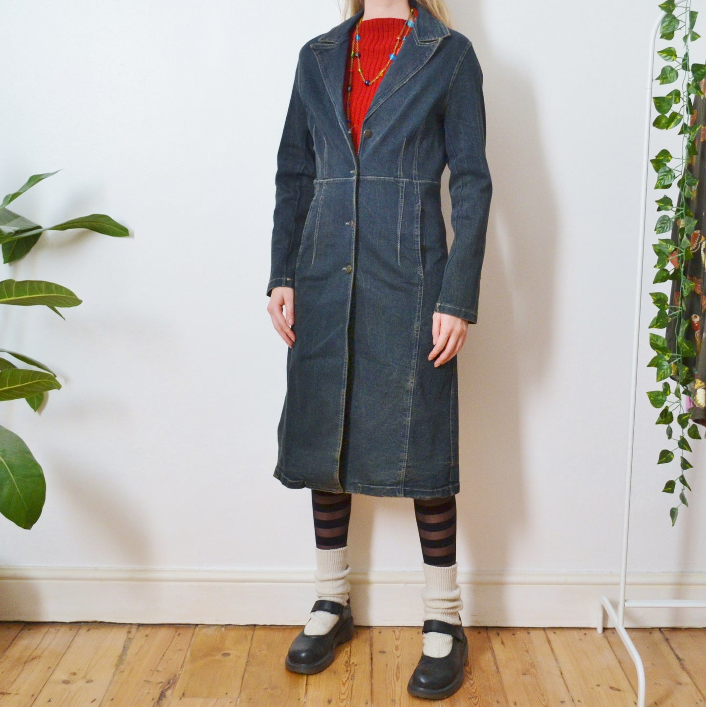 Denim maxi jacket S